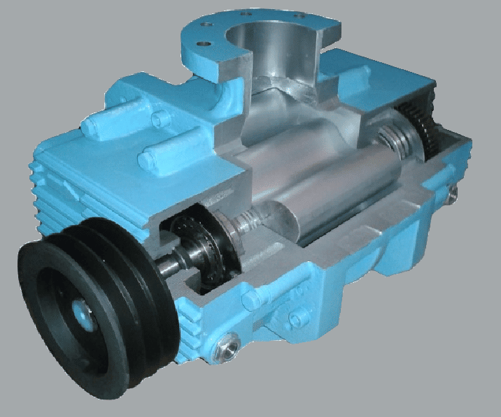 Design of our rotary piston blower